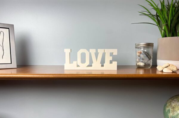 love 3d printed text