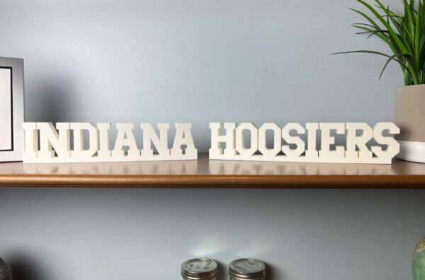 indiana hoosiers 3d printed text