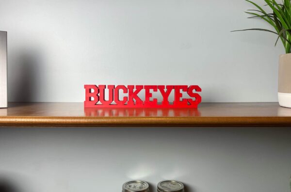 buckeyes 3d printed text