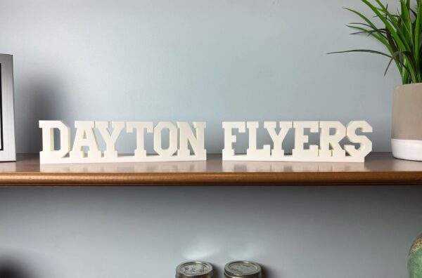dayton flyers 3d printed text