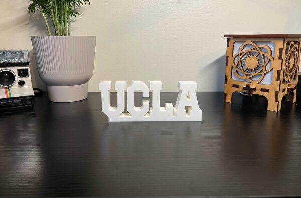 ucla 3d printed text